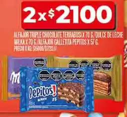 Supermercados DIA Alfajor triple chocolate terrabusi oferta
