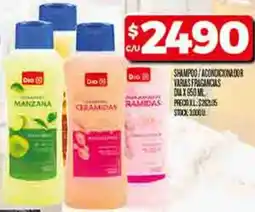 Supermercados DIA Dia shampoo/acondicionador varias fragancias oferta