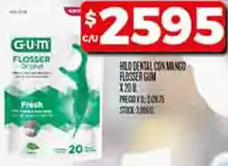 Supermercados DIA Hilo dental con mango flosser gum oferta