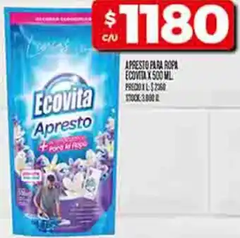 Supermercados DIA Apresto para ropa ecovita oferta