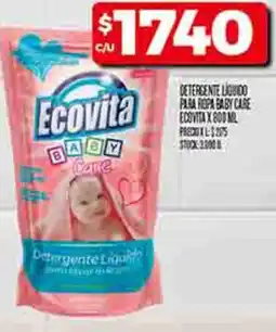 Supermercados DIA Ecovita baby care detergente líquido oferta