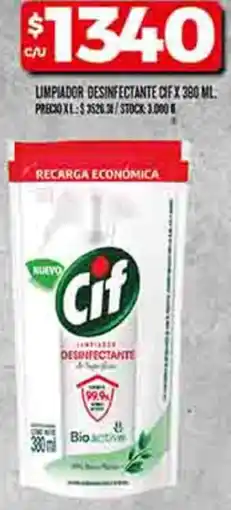 Supermercados DIA Cif limpiador desinfectante oferta