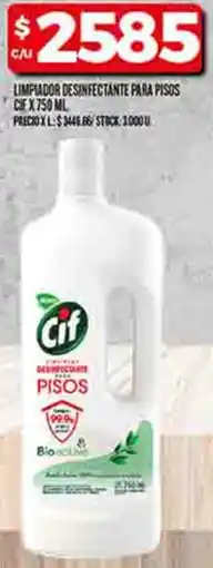 Supermercados DIA Cif limpiador desinfectante para pisos oferta