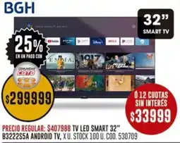 Coto BGH smart tv 32" oferta