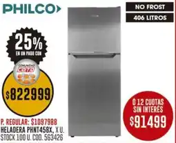 Coto Philco heladera phnt458x oferta