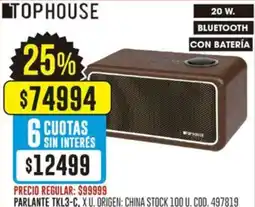 Coto Tophouse parlante tkl3-c oferta