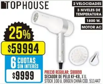 Coto Tophouse secador de pelo kf-k8 oferta