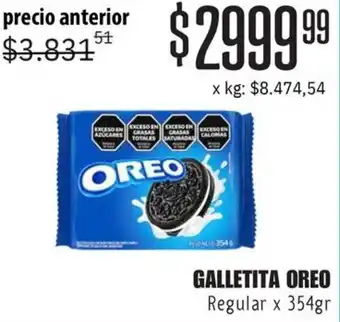 Makro Oreo galletita regular oferta