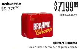 Makro Cerveza brahma oferta