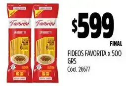 Supermercados Yaguar Favorita Spaghetti oferta