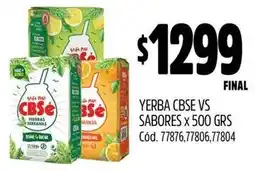 Supermercados Yaguar Yerba CBSé oferta