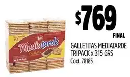 Supermercados Yaguar Galletitas Mediatarde Tripack oferta