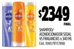 Supermercados Yaguar Sedal Shampoo/Acondicionador oferta