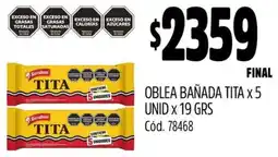 Supermercados Yaguar Tita Oblea Bañada oferta