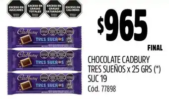 Supermercados Yaguar Cadbury Tres Sueños oferta