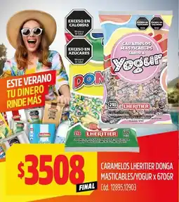 Supermercados Yaguar Caramelos lheritier donga masticables/yogur oferta