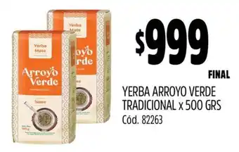 Supermercados Yaguar Yerba Mate Arroyo Verde oferta