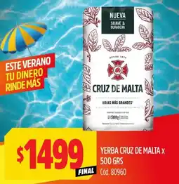 Supermercados Yaguar Yerba Cruz de Malta oferta