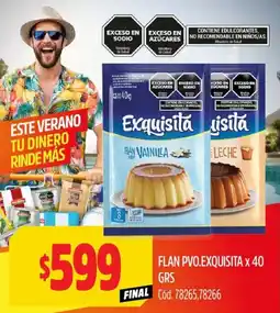 Supermercados Yaguar Exquisita Flan oferta