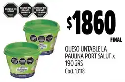 Supermercados Yaguar La Paulina Queso Untable oferta