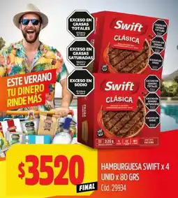 Supermercados Yaguar Swift Hamburguessa Clasica oferta