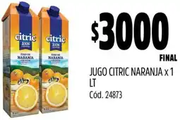 Supermercados Yaguar Citric naranja jugo oferta