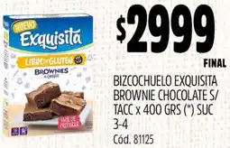 Supermercados Yaguar Bizcochuelo exquisita brownie chocolate s/ tacc oferta