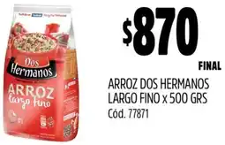 Supermercados Yaguar Arroz dos hermanos largo fino oferta