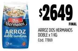 Supermercados Yaguar Arroz dos hermanos doble oferta