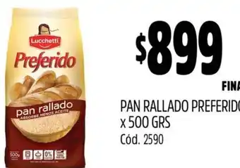 Supermercados Yaguar Pan rallado preferido oferta