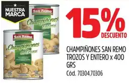 Supermercados Yaguar Champiñones san remo trozos y entero oferta