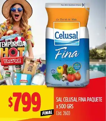 Supermercados Yaguar Sal celusal fina paquete oferta