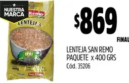 Supermercados Yaguar Lenteja san remo paquete oferta