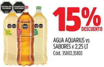 Supermercados Yaguar Agua aquarius vs sabores oferta