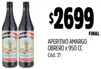 Supermercados Yaguar Aperitivo amargo obrero oferta