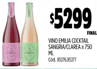 Supermercados Yaguar Vino emilia cocktail sangria/clarea oferta