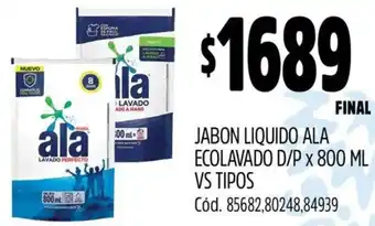 Supermercados Yaguar Jabon liquido ala ecolavado d/p oferta