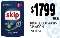 Supermercados Yaguar Skip jabon liquido oferta