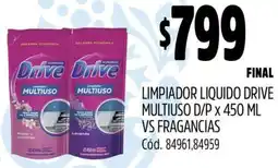 Supermercados Yaguar Drive multiuso limpiador liquido d/p oferta