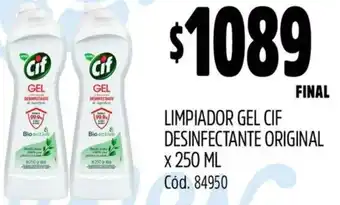 Supermercados Yaguar Cif limpiador gel desinfectante original oferta