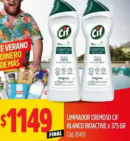 Supermercados Yaguar Cif limpiador cremoso blanco bioactive oferta