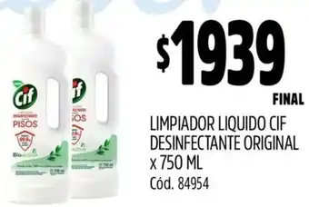 Supermercados Yaguar Cif limpiador liquido desinfectante original oferta