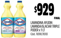 Supermercados Yaguar Ayudin lavandina lavanda/glaciar triple poder oferta