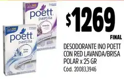 Supermercados Yaguar Poett desodorante ino con red lavanda/brisa polar oferta