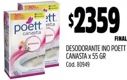 Supermercados Yaguar Poett desodorante ino canasta oferta