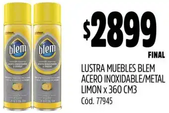 Supermercados Yaguar Lustra muebles blem acero inoxidable/metal limon oferta