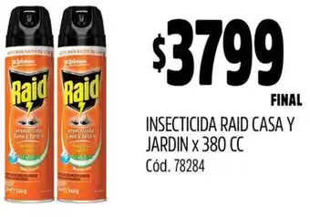 Supermercados Yaguar Raid insecticida casa y jardin oferta