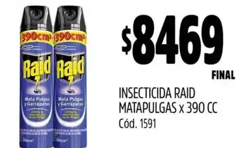 Supermercados Yaguar Raid insecticida matapulgas oferta