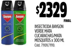 Supermercados Yaguar Baygon insecticida verde mata cucarachas/mata mosquitos oferta