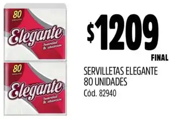 Supermercados Yaguar Elegante servilletas oferta